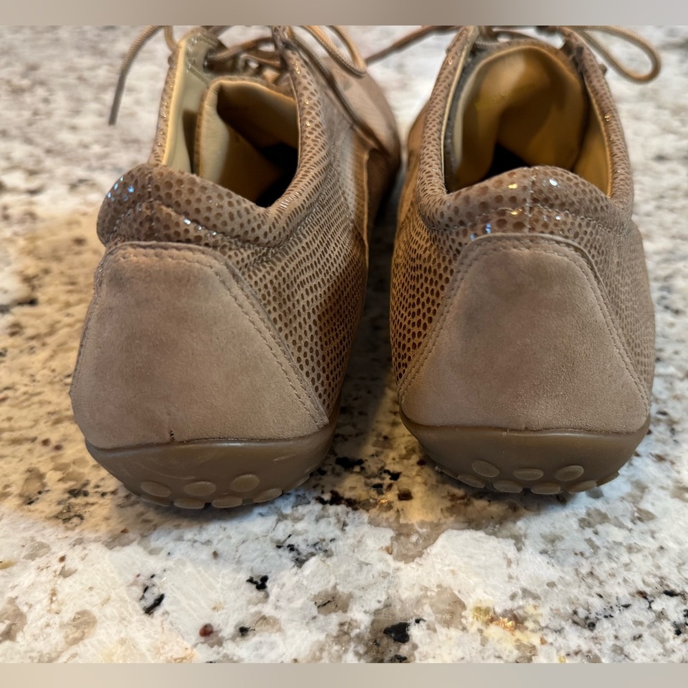 Vaneli Women's Taupe Perforated Sneakers - Picture 3 of 8